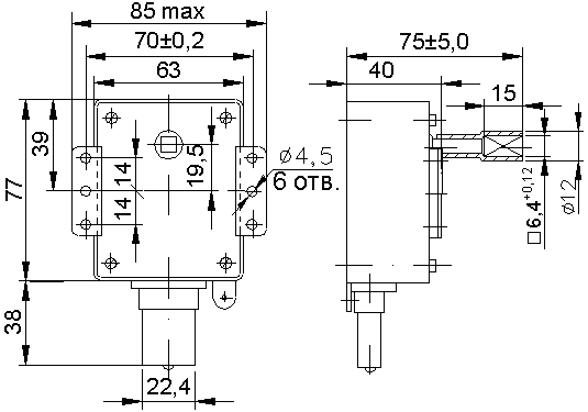 Электродвигатель синхронный многополюсный типа ДСМ 2. Схема